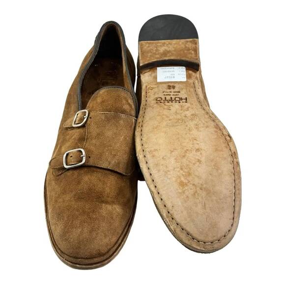 ALEXANDER HOTTO size 9 Vintage Effect Double Monk strap Loafer (Men's ) - Picture 4 of 7